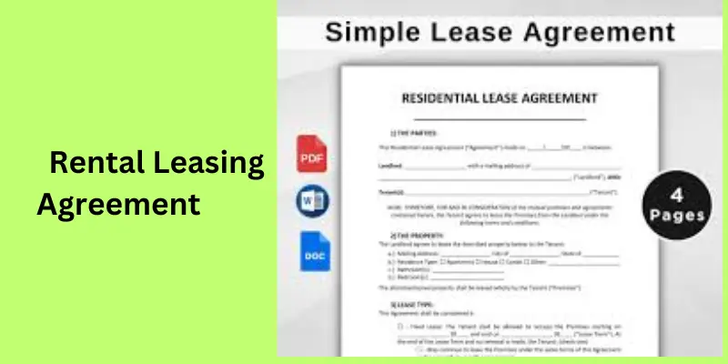 Rental leasing agreement form