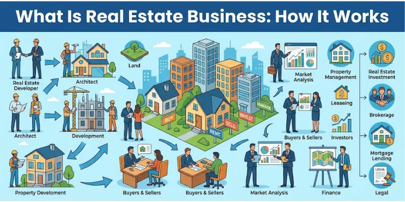 How Real Estate Business Works, Types, and Revenue Sources